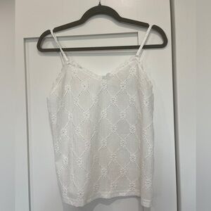 White lace cami
